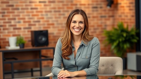 Vancouver local news host smiling in a studio setting.