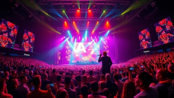 Bonnie Raitt on stage during 2026 Tour in Canada with vibrant lights.
