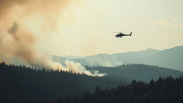 Wildfire smoke in mountains during Lytton evacuation orders.