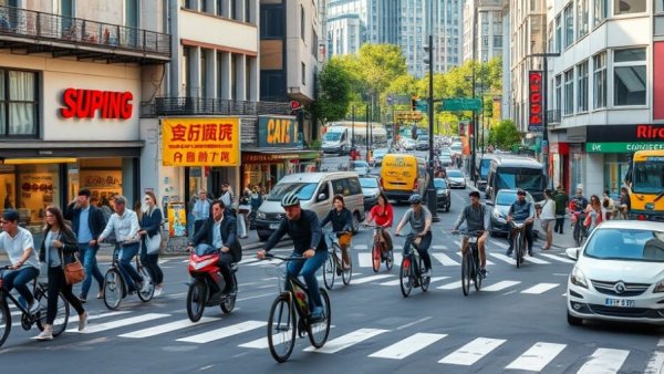 Vancouver local news captures busy city street with traffic and cyclists.