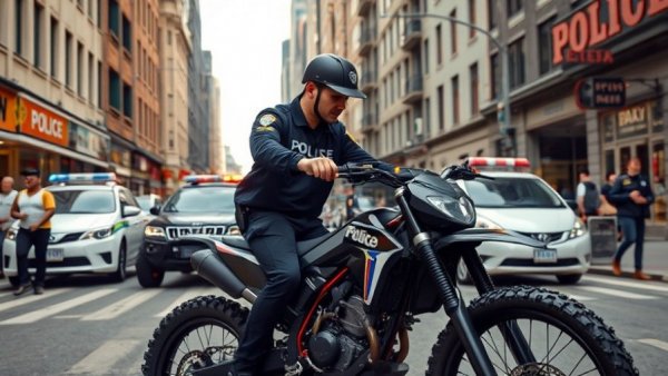 Youth arrested with electric dirt bike on city street in daylight.