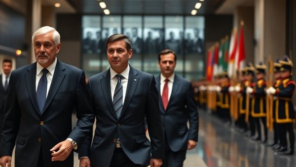Canada Philippines economic agreements, business officials walking at a formal event