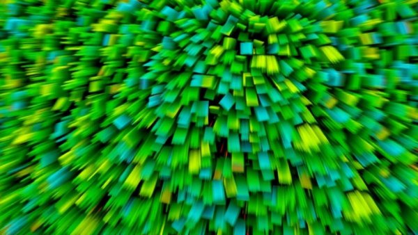 Abstract collage representing vestibular migraine visual symptoms.