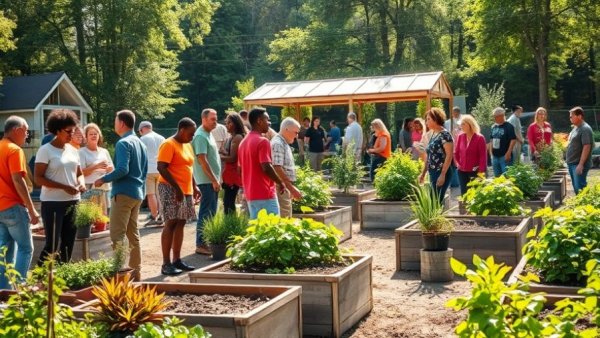 People participating in gardening workshops in Richmond.