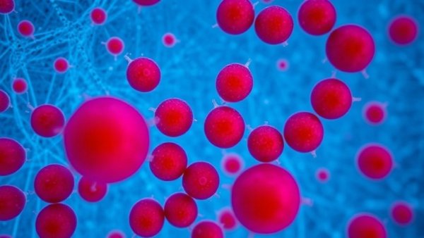 Close-up of Cyclospora contamination in food supply under a microscope.