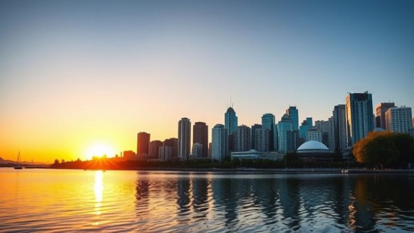 Vancouver BC events in August with city skyline view