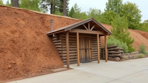 Outdoor home improvement scene with shed and dirt hill in Vancouver