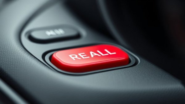 Understanding car recalls: red recall button on dashboard.
