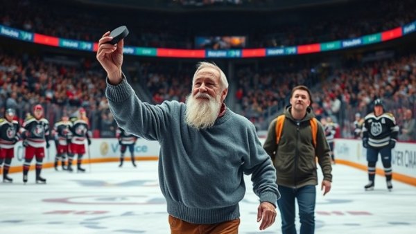 Joe Thornton at San Jose Hall of Fame event on ice