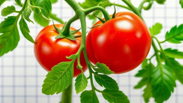 Boost tomato sauce flavor with vibrant ripe tomato and green plant.