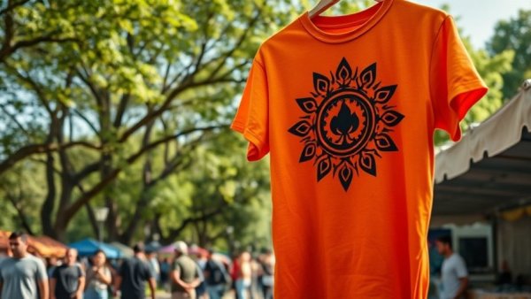 Orange shirt at Vancouver BC events with Indigenous design