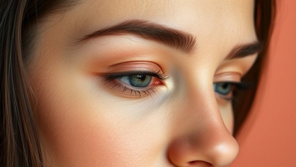 Close-up of a woman's eye, related to eye health osteoporosis detection.