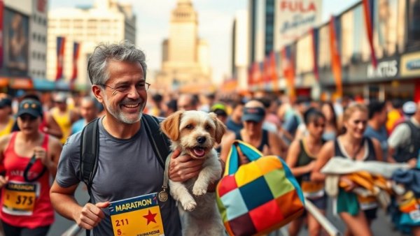 Wholesome internet posts: Marathon cheering and sewing for love.