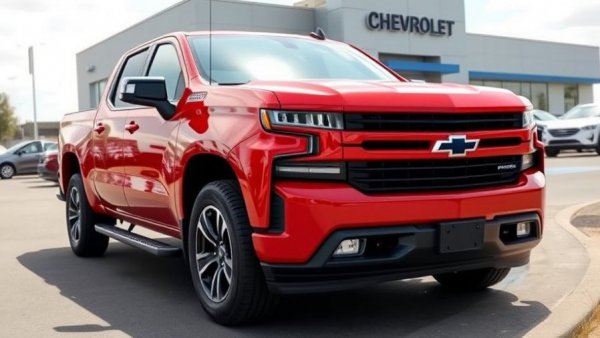 NHTSA GM Brake Investigation involves Chevrolet truck at dealership.