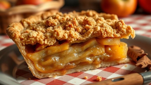 Delicious apple pie slice highlighting fall apple recipes
