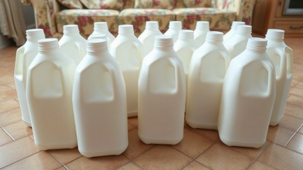 Empty plastic milk jugs for home improvement in Vancouver