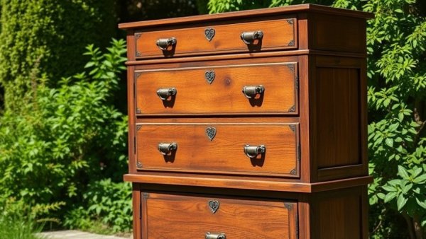Vintage wooden dresser for Vancouver home renovation project.