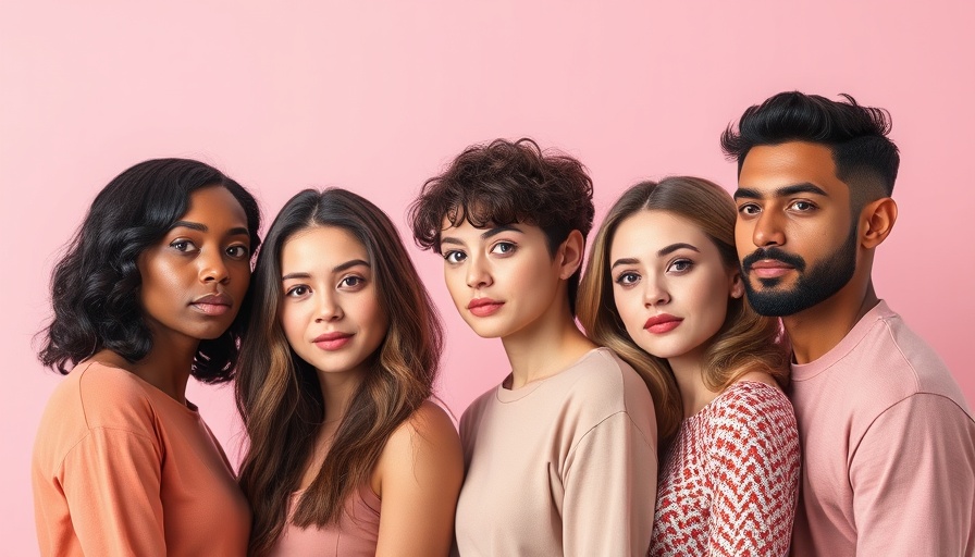 Group of four people in a soft pink setting, concerts in Denver vibe.