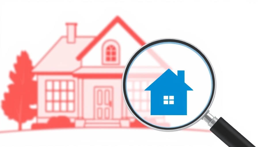 Mortgage Rates Today graphic with magnifying glass illustration.
