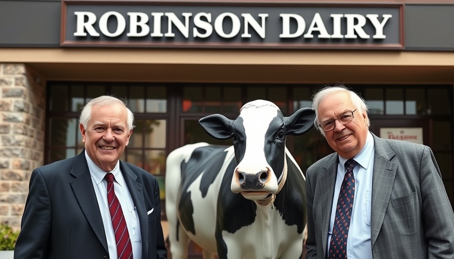Denver business news with two men at Robinson Dairy.
