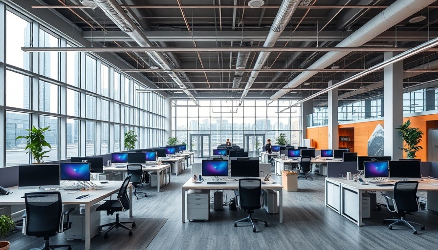 Spacious modern office interior at Pax8 in Denver Tech Center.