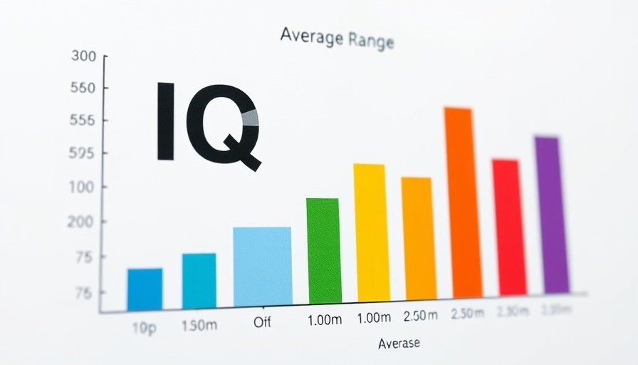 Graphical chart illustrating average IQ score meaning.