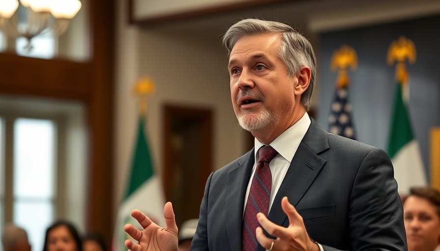 Mexican Consulate Denver Scandal: man speaking at consulate event.