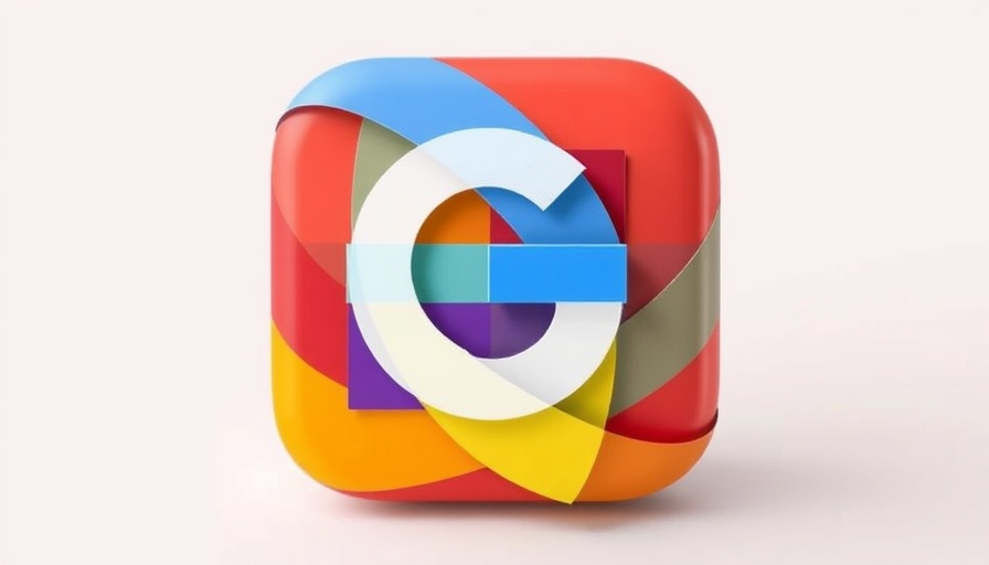 Colorful Google News icon, layered design