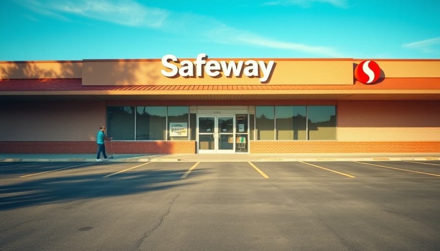 Empty Safeway storefront being swept, possibly closing in Colorado.