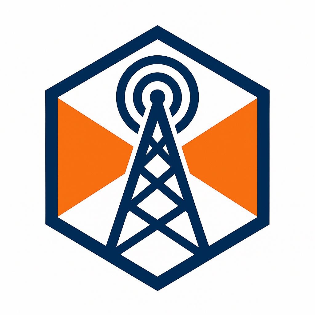 Logo for a showcase news media site, representing quality journalism.