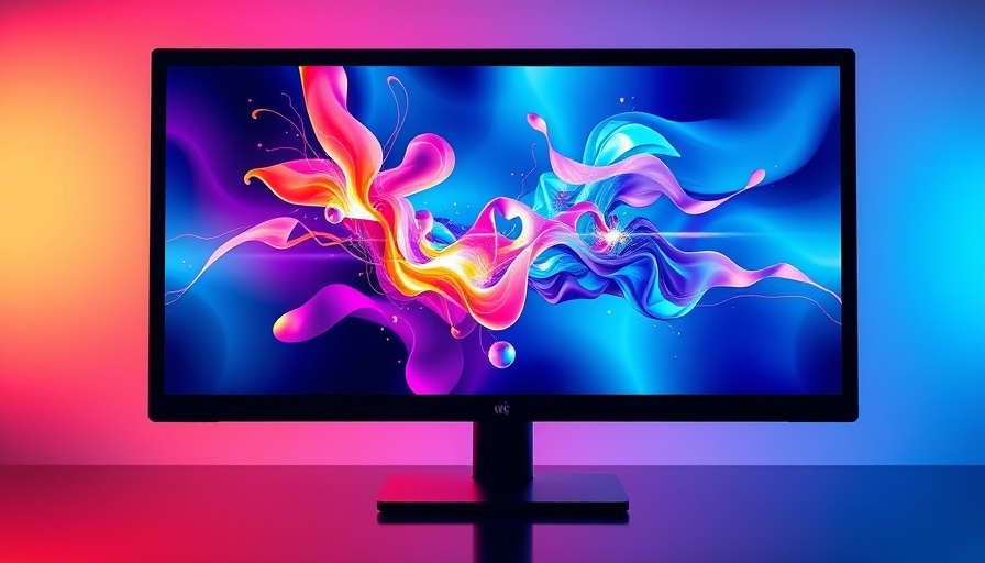 Vibrant display on a computer monitor, best computer monitors 2025.