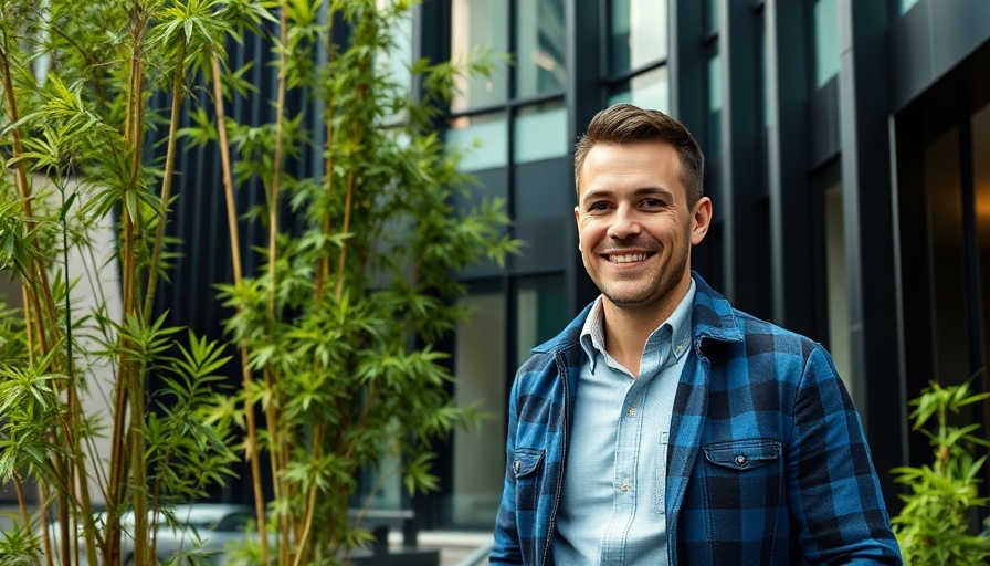 Confident man at investment office purchase in Cherry Creek.