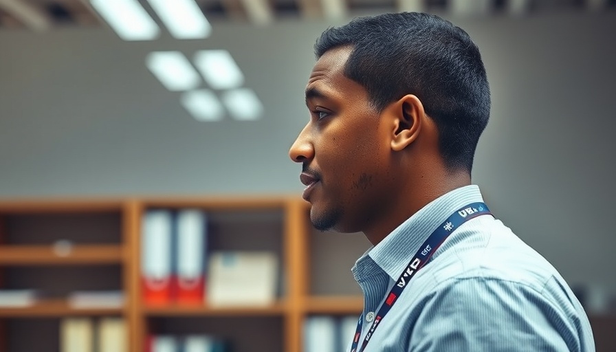 Professional man in office, related to Denver news