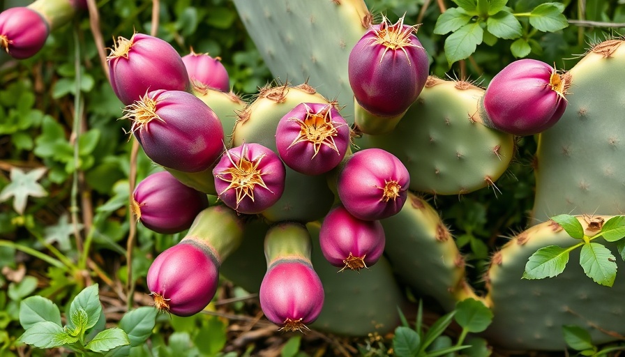 Vibrant prickly pear cactus showcasing health benefits of the fruit.
