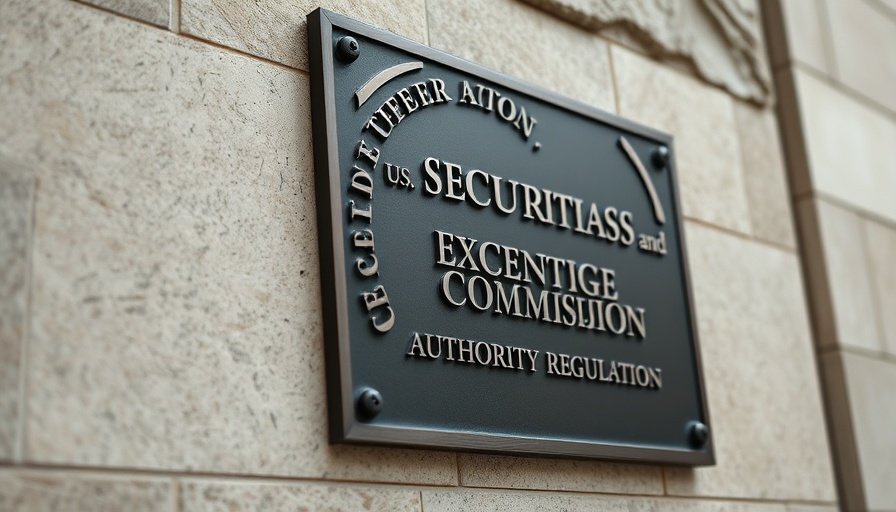 U.S. Securities and Exchange Commission plaque highlighting regulation in real estate investment risks.