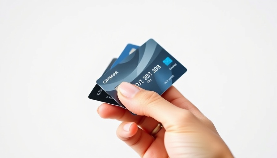 Close-up of credit cards held in hand showcasing financial advice.