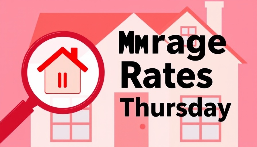 Financial advice graphic with mortgage rates focus, featuring house.