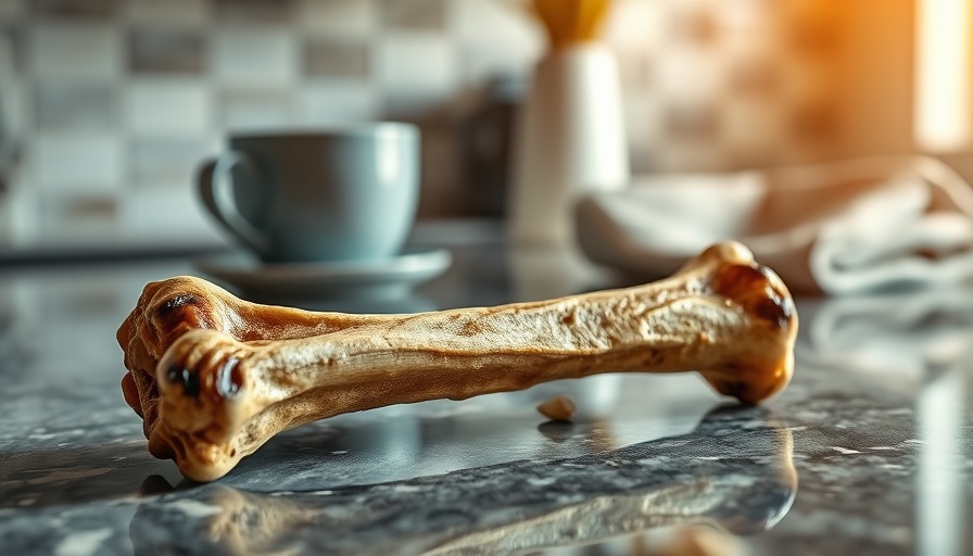 Smoked dog bone on a granite counter, questioning safety.