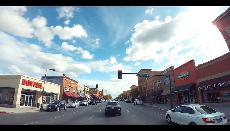 Street view in Overland Denver with buildings and cars, urban scene.