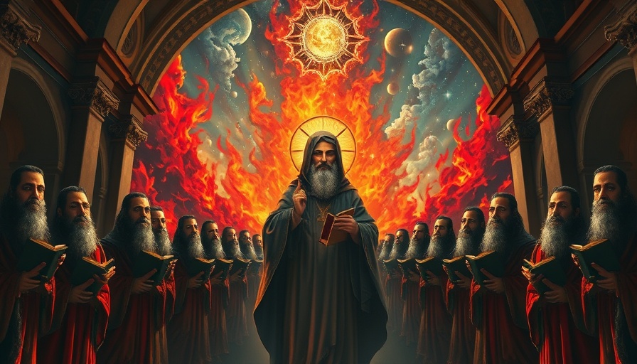 Surreal painting reflecting Peter Thiel's Antichrist obsession.