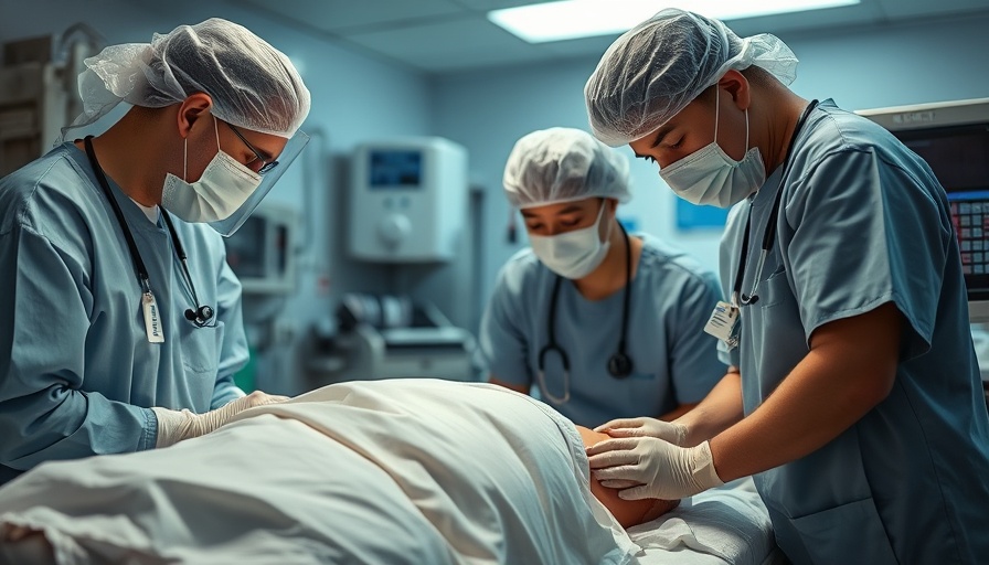 Gaza healthcare workers treating a patient in crisis