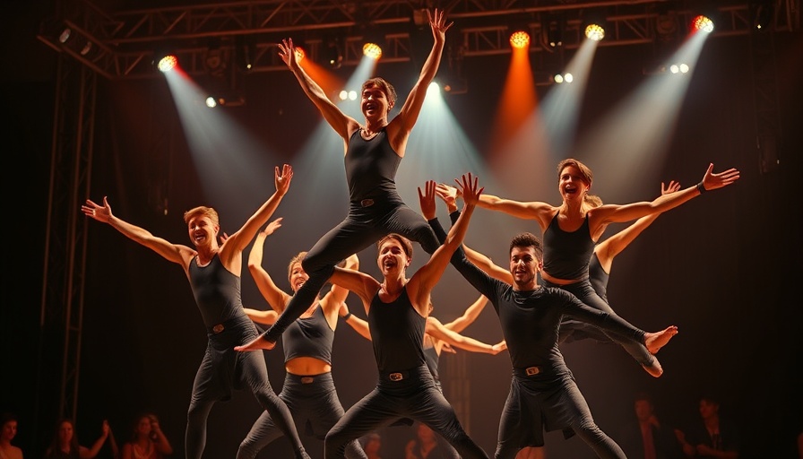 Acrobatic performance at a Vancouver theatre arts event.