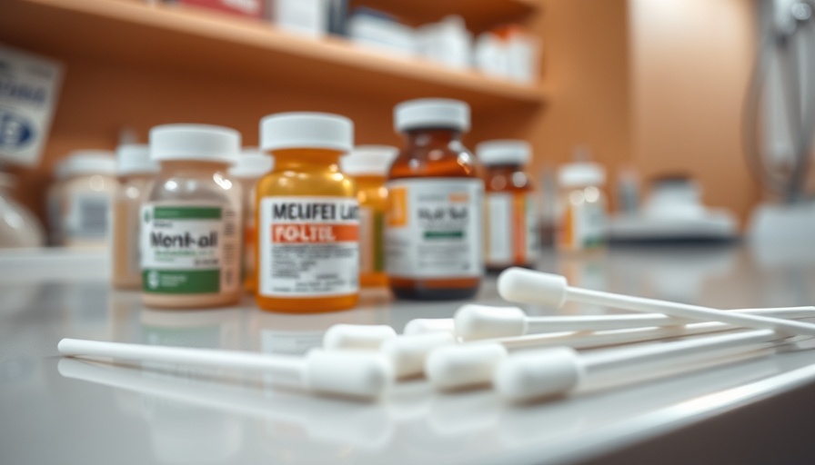 Medication and cotton swabs illustrating early at-home abortion safety.