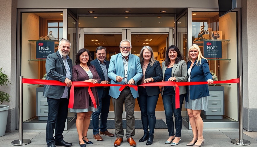 Usk Co-op Transformation celebration with ribbon-cutting ceremony.