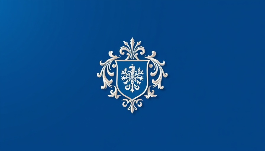 Heraldic emblem on blue background for Gloucestershire Residents Services Feedback
