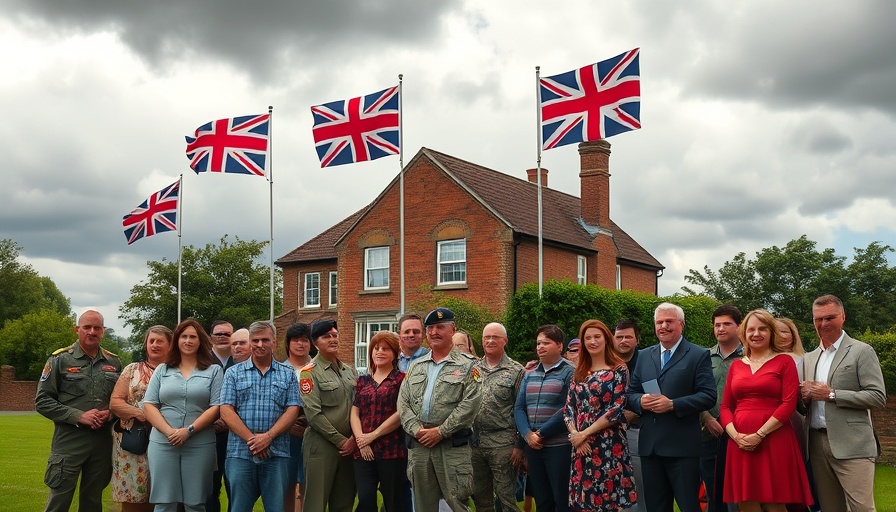 Community gathering for Armed Forces Week in Monmouthshire.