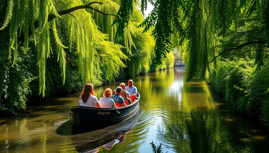 Narrowboat on canal with tourists enjoying a scenic Boat Trip at Goytre Wharf