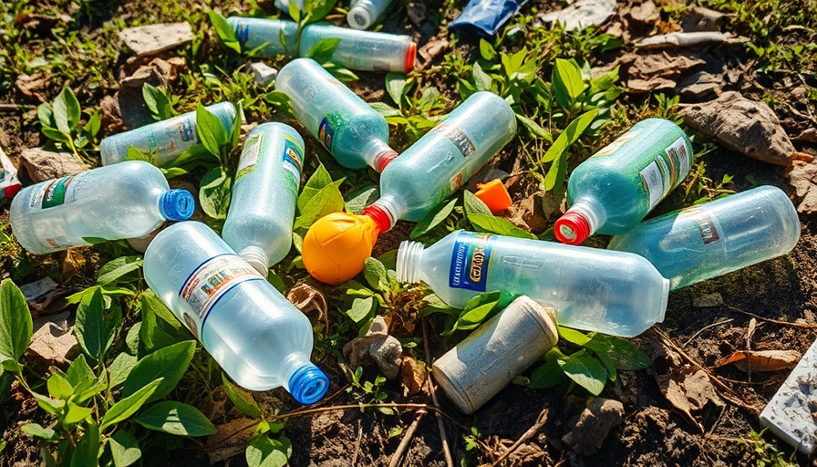 Litter on ground highlighting need for community litter cleanups