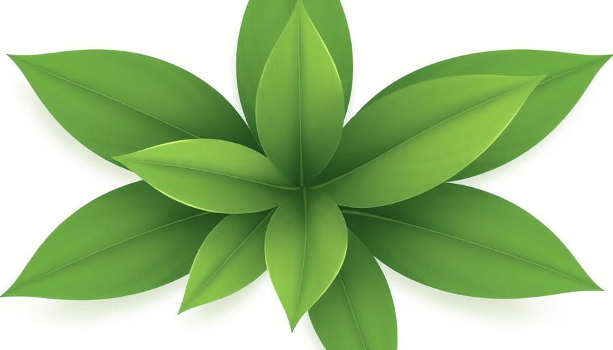 Simple green leaves illustration for mini meditations for stress relief.