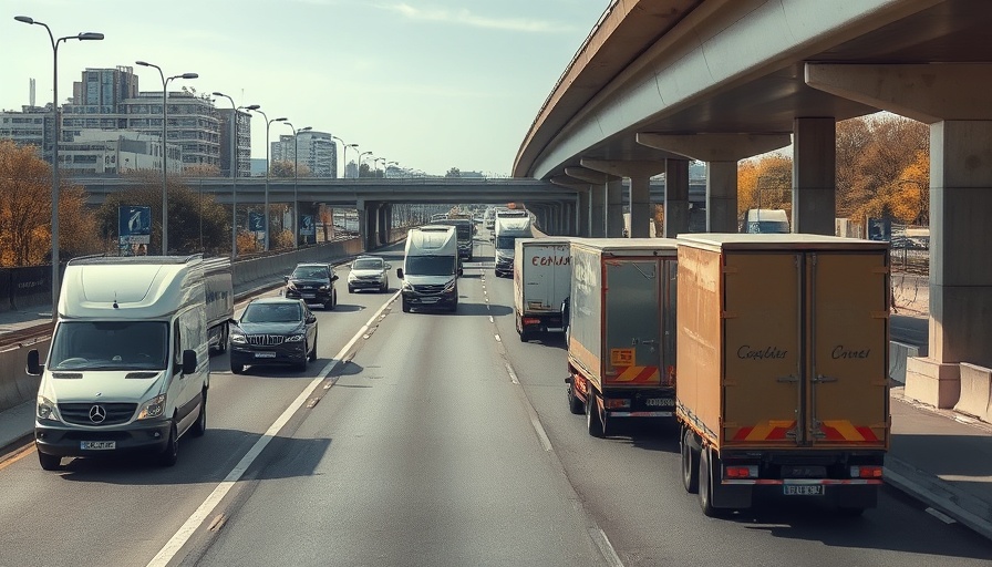 Moderate traffic on M4 motorway, vehicle movement, daytime.